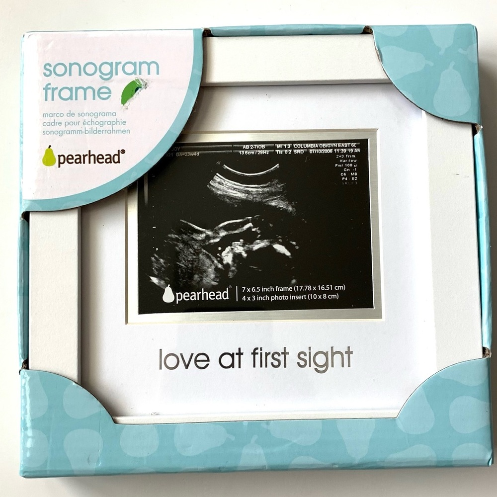 NWT Pearhead Ultrasound Picture Sonogram Frame ‘Love at First Sight’